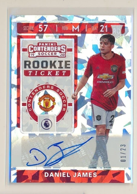 2019-20 CHRONICLES CONTENDERS ROOKIE TICKET CRACKED ICE /23 AUTO DANIEL JAMES