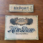 Pre Pro Buffalo Brewing New Brew Sacramento, CA Paper Beer Label + Neck Label