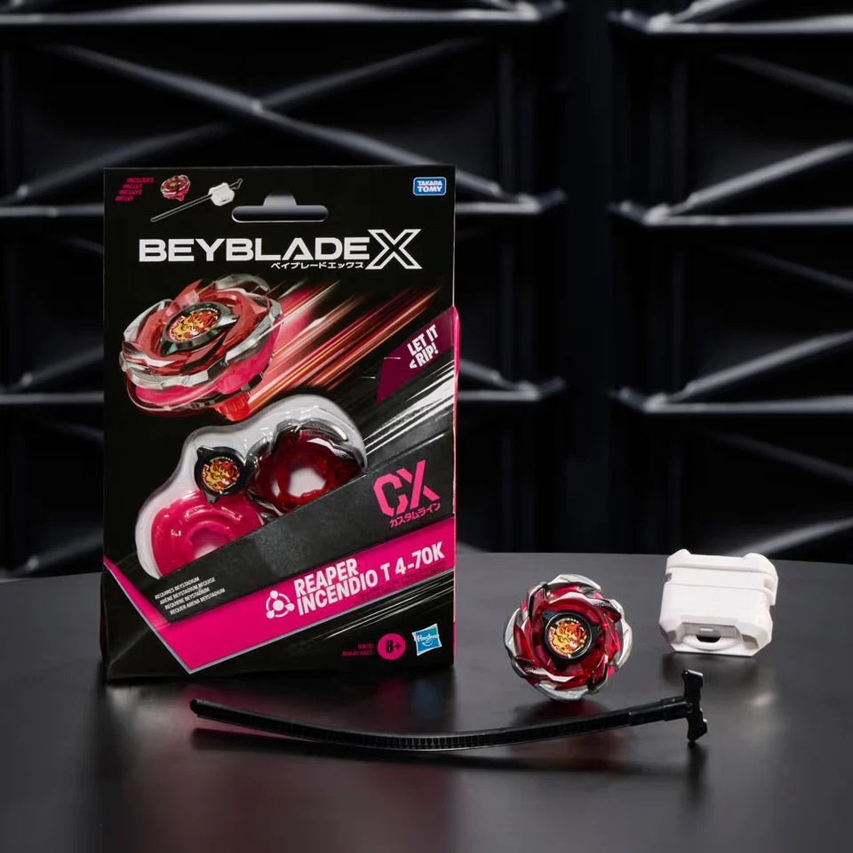 Beyblade X Reaper Incendio T 4-70K CX Starter Pack Top and Launcher - Image 3 of 4