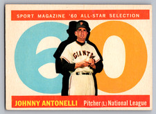 1960 TOPPS #572 JOHNNY ANTONELLI ALL-STAR