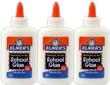 Elmer’s School Glue 4oz ea (3-Pack) | Washable | Safe | Non-Toxic