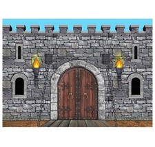 Castle Backdrop Knight Party Photo Background Banner Medieval Fortress Festival