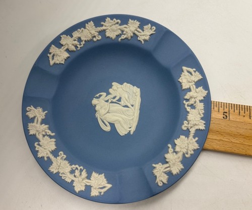 Piatto piccolo in diaspro blu Wedgewood con supporto (a) - Foto 5 di 5