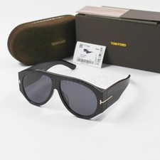 Tom Ford Bronson TF1044 Black Frame Gray Lens 60-12 Sunglasses New With Case