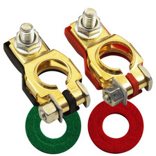 Battery Terminals Set W/ M8 Nut, Compatible for Nissan Altima Murano Pathfinder