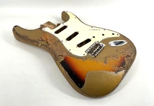 MJT Official Custom Vintage Aged Nitro Guitar Body Mark Jenny VTS Aztec Gold
