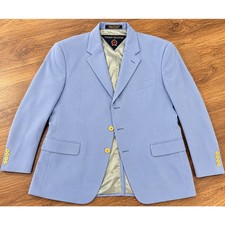 Tommy Hilfiger Vintage Light Blue Blazer Made in USA Gold Buttons Dillard  s