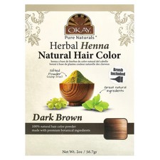 Herbal Henna Natural Hair Color, Dark Brown, 2 oz 56.7 g 