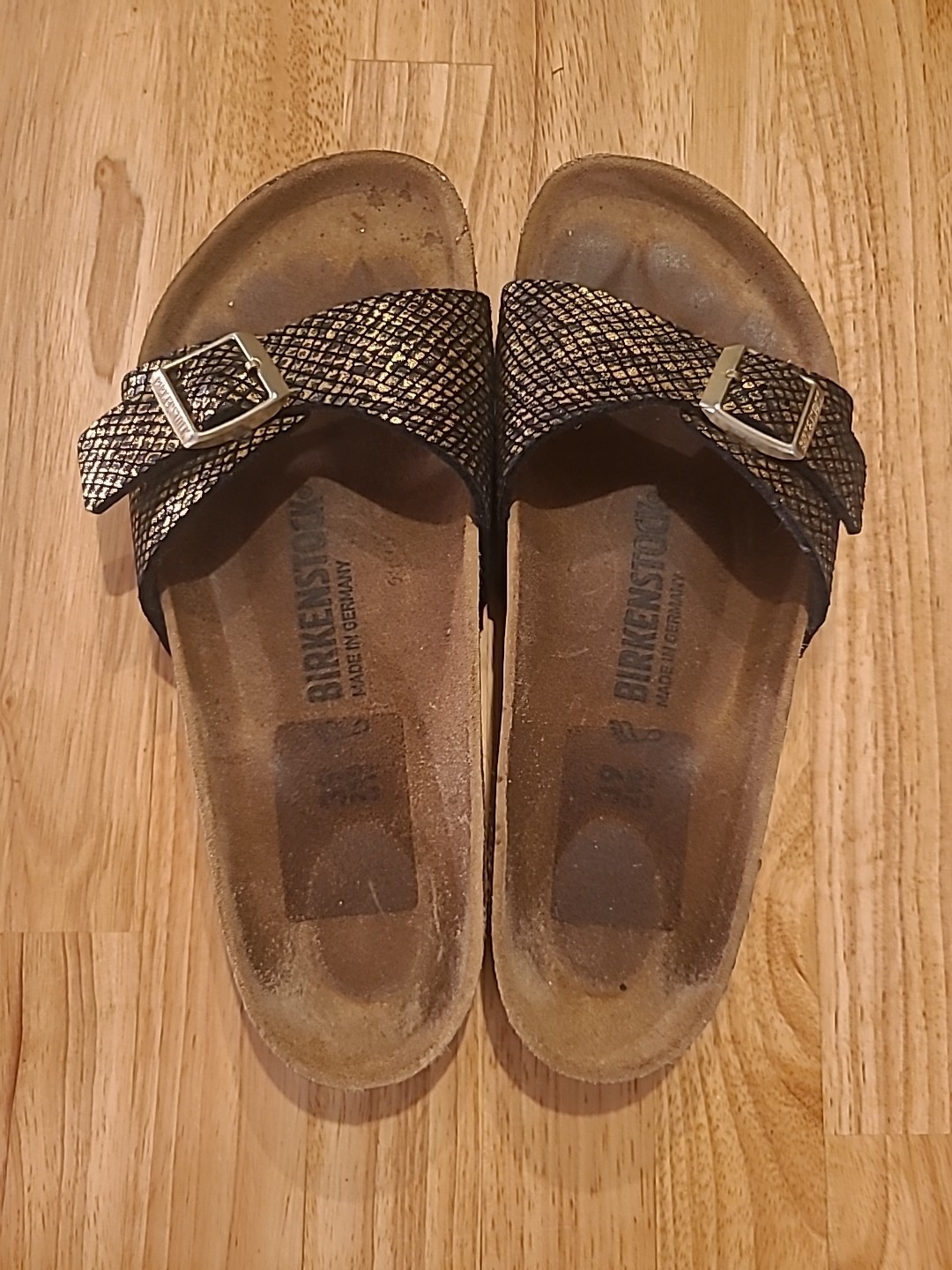 Birkenstock Madrid Shiny Python Black - image 1