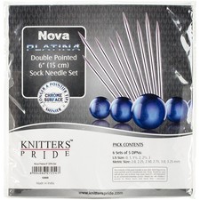 Knitters Pride-Nova Platina Double Pointed Needles Set 6, Socks Kit