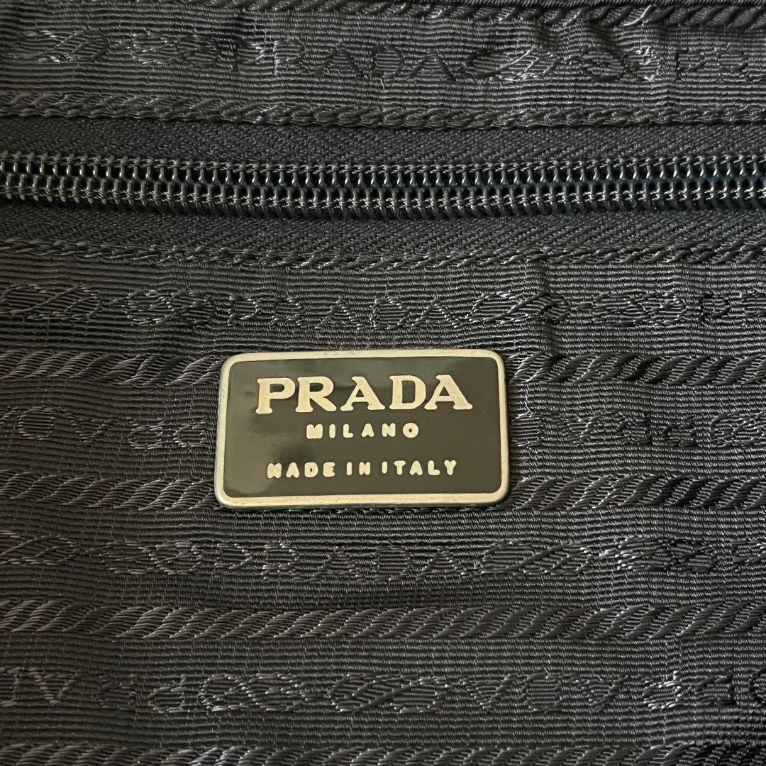 PRADA nylon backpack with triangular logo plate i… - image 4