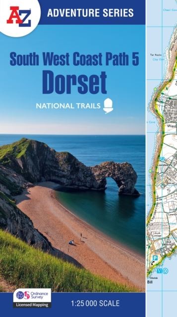 South West Coast Path 5 - Dorset by A-Z Maps Paperback