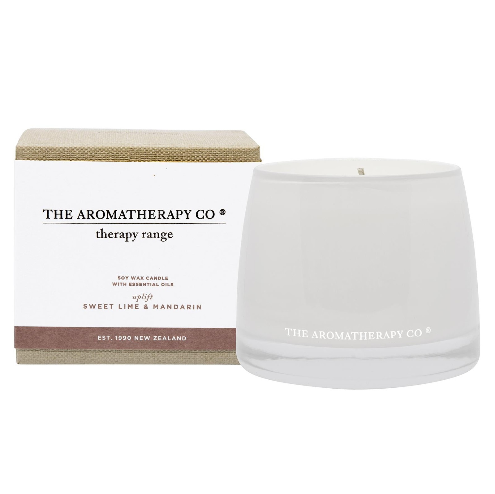 The Aromatherapy Co Candle 260g - Uplift: Sweet Lime & Mandarin