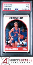 1989 HOOPS #106 CRAIG EHLO RC CAVALIERS PSA 9