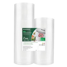 Bonsenkitchen Vacuum Food Sealer Rolls 8 in x 50 ft & 11 x 50 ft, Clear 