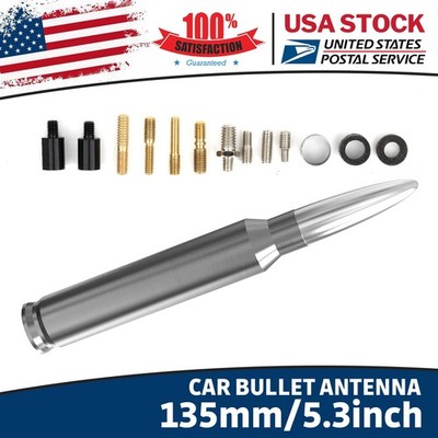 5.3inch Silver Bullet Antenna Mast AM/FM for 07-13 Chevy Avalanche Brand New