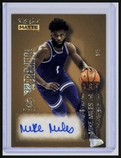 2022 Wild Card Matte #MB-A Mike Miles Jr. Autographs Gold / Chase Gold Foil #/5
