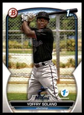 Yoffry Solano 2023 Bowman #BP-72 Marlins Insert ? Parallel ? SEE SCAN! FREE SHIP