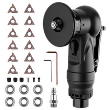 Beaiguna Pneumatic Chamfering Tool, Chamfer Tool with 6 C-Angle & 6 R-Angle...