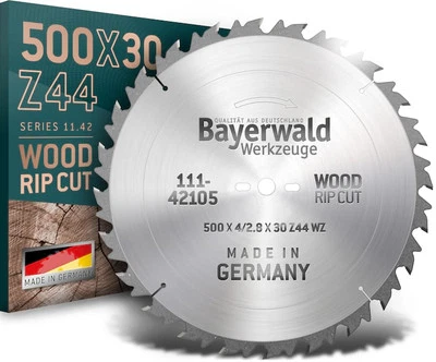 BAYERWALD WERKZEUGE Bayerwald - HM Kreissägeblatt - Ø 500 x 4.0 x 30 | Z=44 LWZ | Serie 11.55 -
