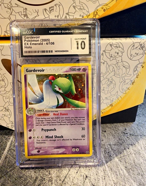 2005 Pokemon Gardevoir Holo 4/106 EX Emerald CGC 10 GEM MINT LOW POP 27 RARE