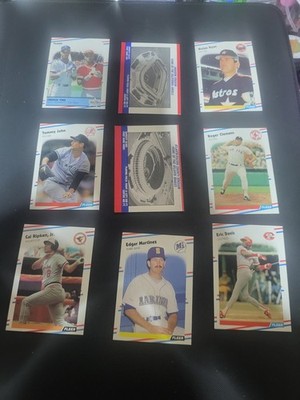 Vintage Fleer 1988 MLB Baseball Cards About 100 Cards Ripken Clemens Schmidt