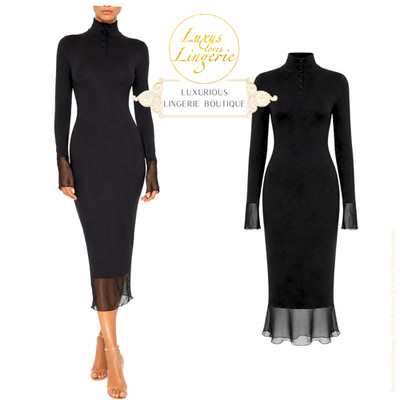 LAGERFELD GALLERY DRESS Wolford X LAGERFELD GALLERY S black schwarz Karl Kleid