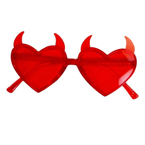 Fashion Devil Horn Heart Frame Sunglasses for Girls Teens Summer Camping Travel - Picture 9 of 10