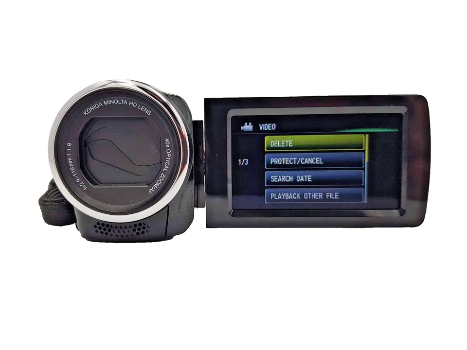 JVC GZ-HM30 HD Everio Memory Camcorder Digital Camera GZ-HM301BEK VIntage Black - Image 4 of 4