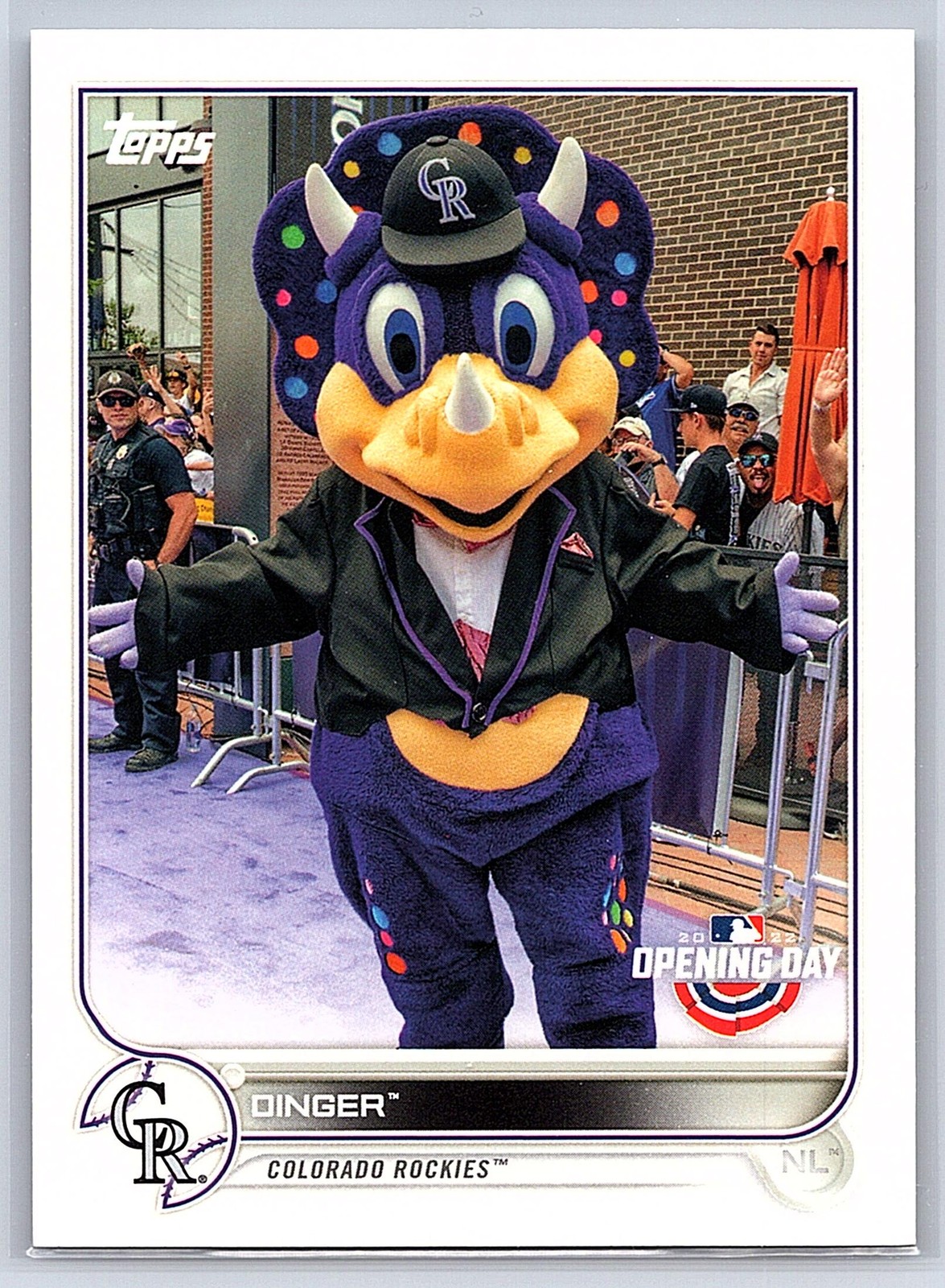 2022 Topps Opening Day #M-7 Dinger Mascots