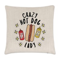 VerrüCkte Hot Dog Damen Stars Kissenbezug Fast Food Lustiger Witz Chili