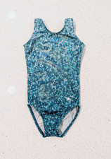TINY TODDLER Destira Gymnastics Dance Leotard CXXS 2 Extra Small Mystique TEAL