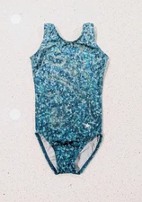 TINY TODDLER Destira Gymnastics Dance Leotard CXXS 2 Extra Small Mystique TEAL