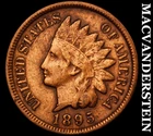 1895 Indian Head Cent - Scarce  Very Fine+  Better Date  No Reserve  #i1704