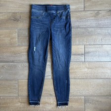 Spanx Jeans Women's Size Small Distressed Pull On Skinny Ankle Denim 20203R