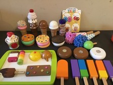 Melissa Doug Frozen Treats Ice Cream Sandwiches Cones Popsicles Pretend Play