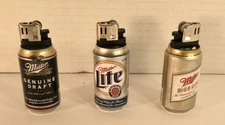 Vintage Miller Beer Disposable Lighters Not Working Great For A Collectors 3 In