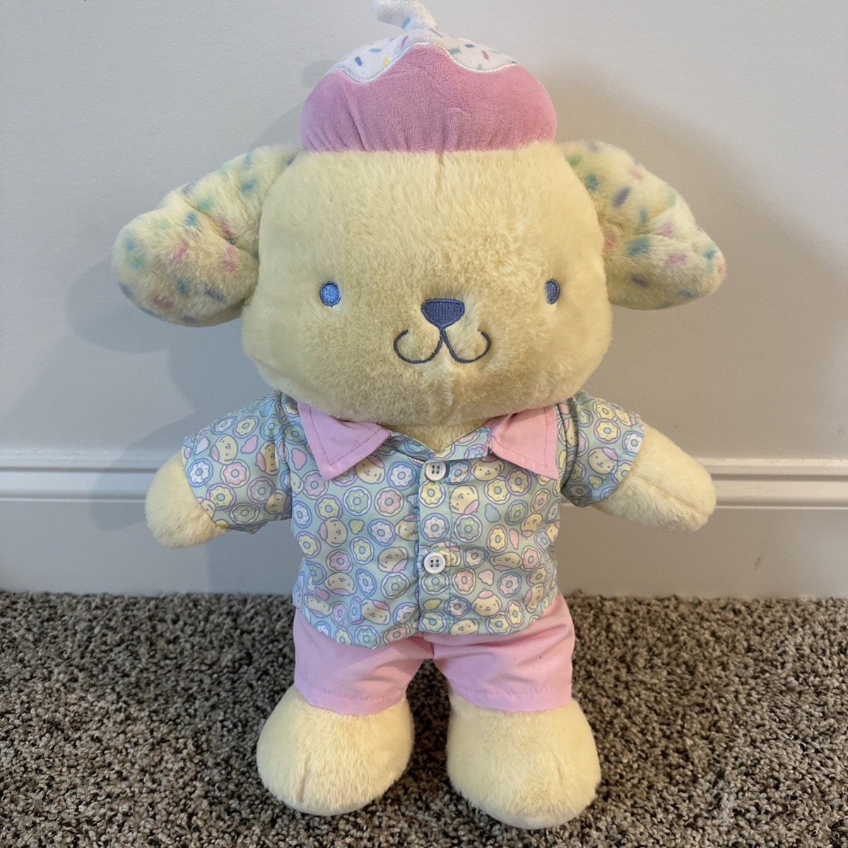 Build A Bear Donut Pompompurin Sanrio Plush Soft Toy With Outfit