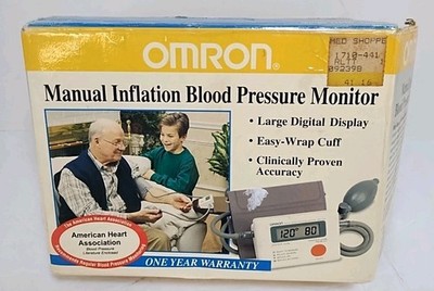 Omron Digital Blood Pressure Monitor Model: HEM-412C Tested And Working
