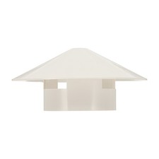 3" Chimney Cap Roof Vent Cap Cowl Rain Cover Air Vent Cap White