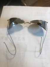 Antique Amber Wilson Sunglasses Goggle Spectacles Steampunk Safety Glasses