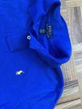 Ralph Lauren Poloshirt Jungen Mädchen Gr. M 10-12 Jahre Blau Royalblau
