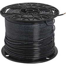 12 AWG Solid Copper Black THHN Wire 500ft
