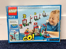 Vintage Lego Captain Redbeard's Pirate Ship 7075 & Pirate Dock 703 Set Lot Of 2