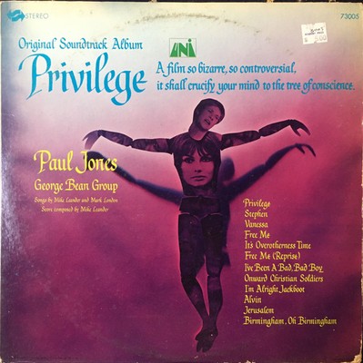 Mike Leander - Privilege (Original Soundtrack Album) (LP, Album) (Very Good Plus