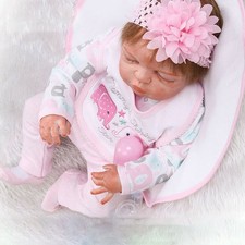 Bambola Reborn Impermeabile Realistica Completa Vinile Silicone Neonato Bambina Bambola Giocattoli