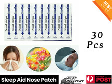 30pcs Nasal Strips Stop Snoring Breath Clear Nose Patch Sleep Support Pads