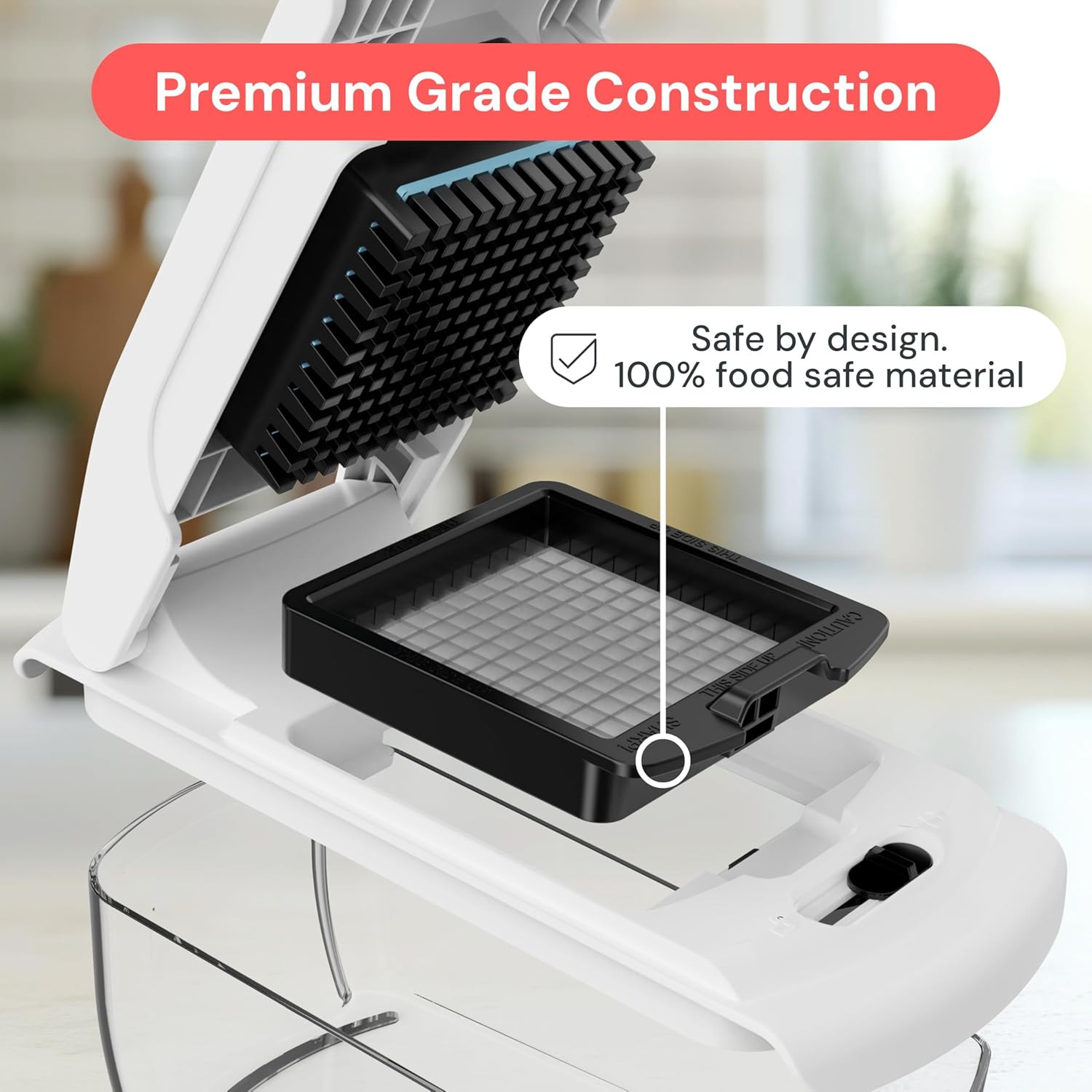 the Original Pro Chopper - Vegetable Chopper and Spiralizer, Food Chopper with C