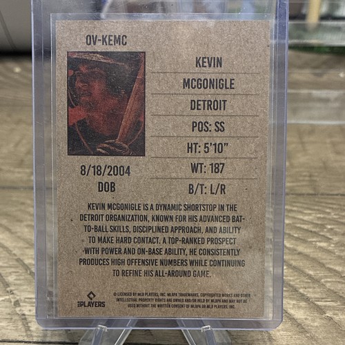 Onyx Authenticated Vintage Baseball OV-KEMC Kevin McGonigle Tigers Base