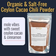 Ceylon Cacao Chili Powder | Salt-Free, Rich Chili Spice
